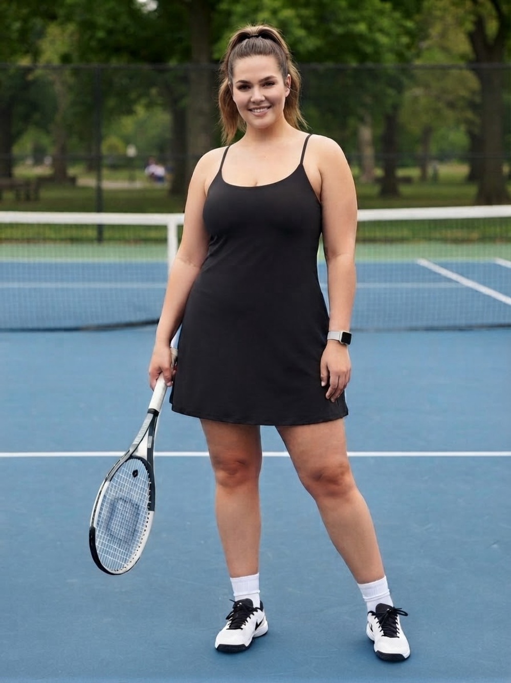 SoftlyZero Plush Backless Active Dress-Longer Length-Easy Peezy